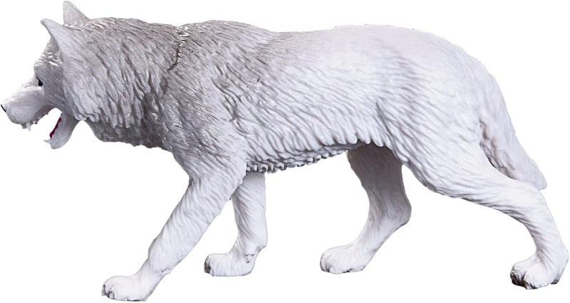 MOJO Arctic Wolf Collectable Wildlife Animal Toy Figure - Image 3
